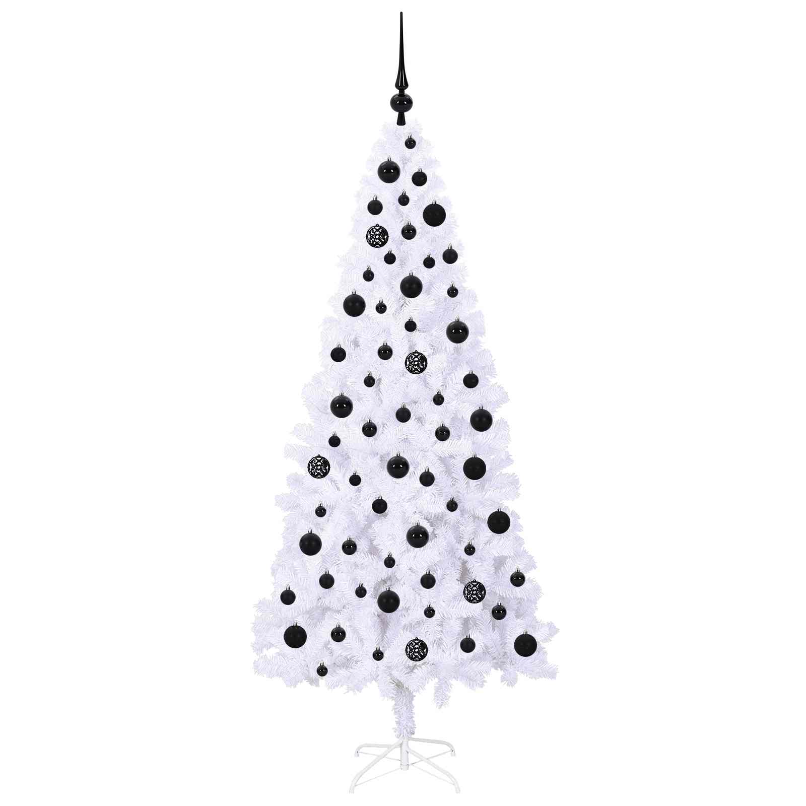 Sapin de Noël artificiel avec 300 LED Blanc 180 cm PVC et Acier – Image 4