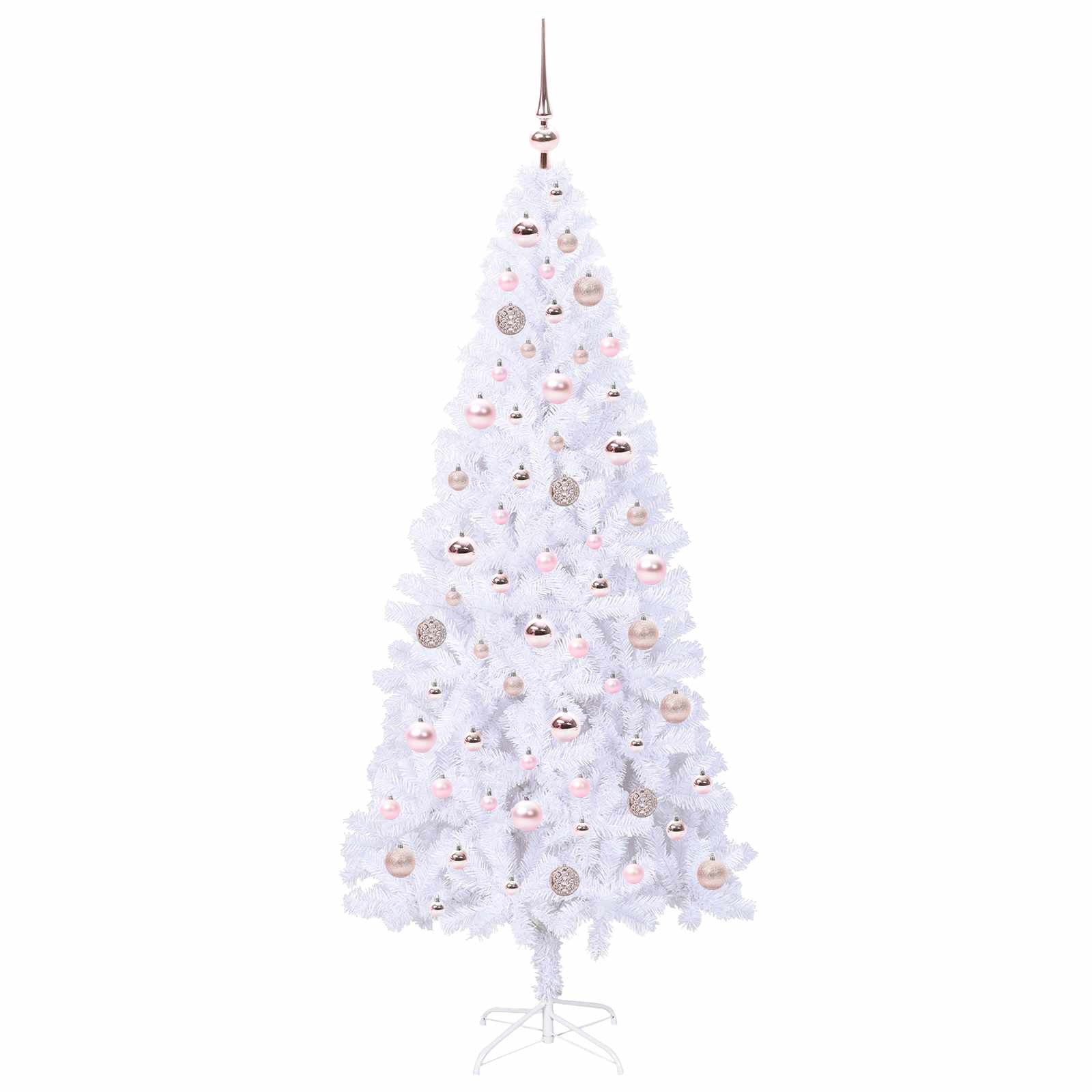 Sapin de Noël artificiel avec 300 LED Blanc 180 cm PVC et Acier – Image 4