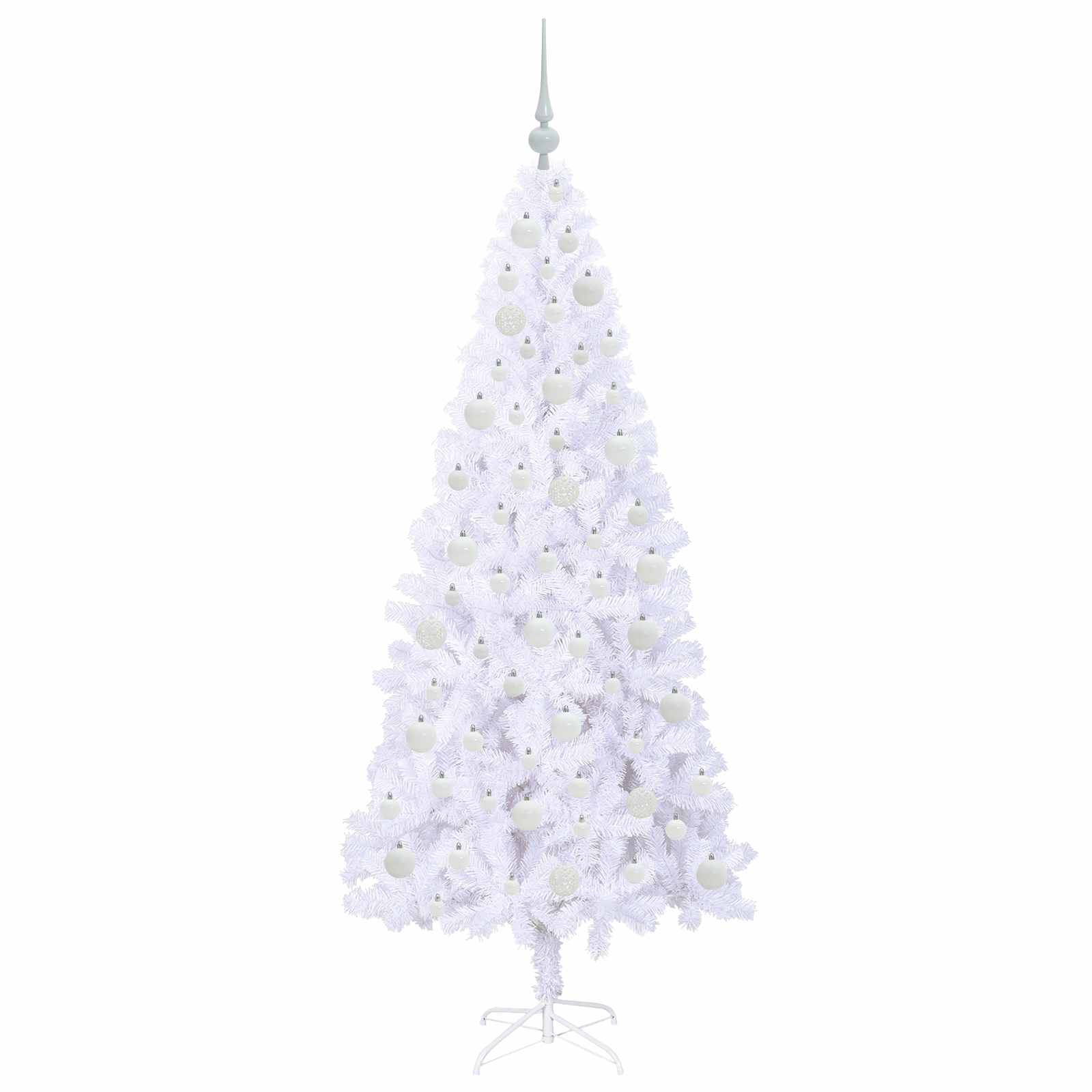 Sapin de Noël artificiel avec 300 LED Blanc 180 cm PVC et Acier – Image 4