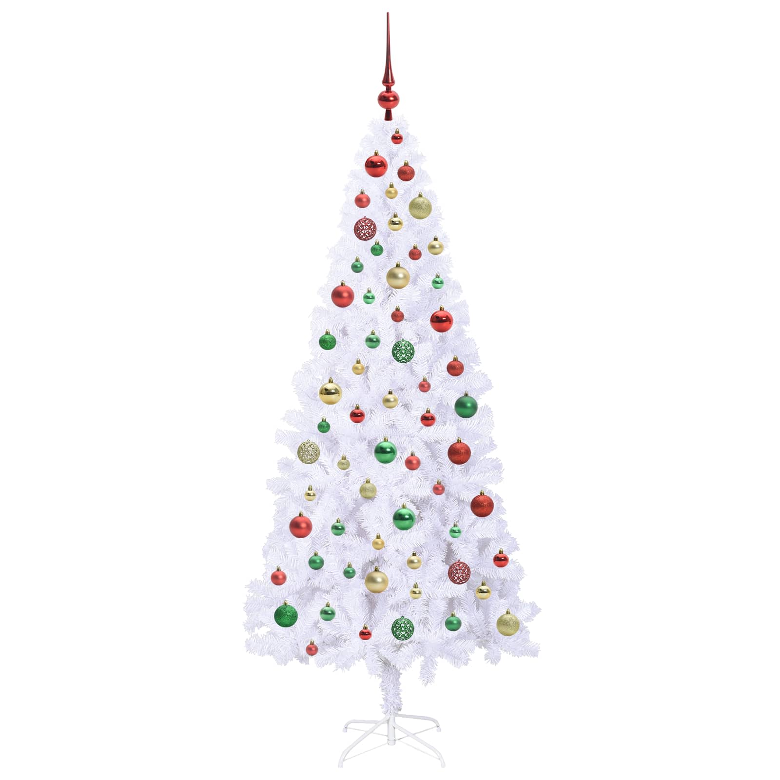 Sapin de Noël artificiel avec 300 LED Blanc 180 cm PVC et Acier – Image 5