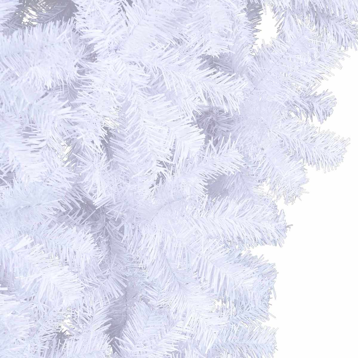 Kunstigt juletræ med 150 LED'er Hvid 120 cm PVC og Stål - Billede 6