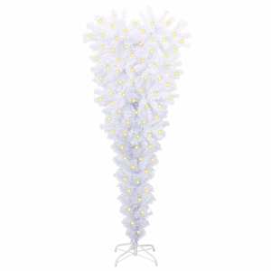 Umělý vánoční stromeček s stojanem Bílá 120 cm PVC a ocel - obrázek 3