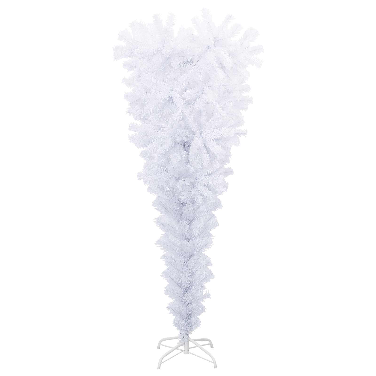 Sapin de Noël artificiel avec 150 LED Blanc 120 cm PVC et Acier – Image 6