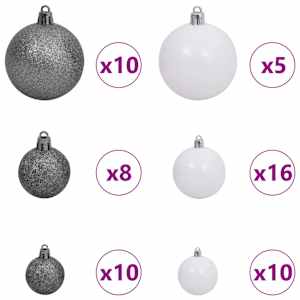 Umělý vánoční stromeček s stojanem Bílá 210 cm PVC a Ocel - obrázek 7