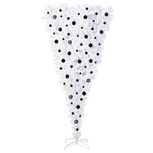 Umělý vánoční stromeček s stojanem Bílá 210 cm PVC a Ocel - obrázek 3