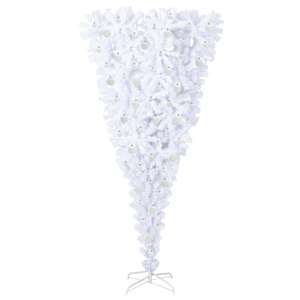 Umělý vánoční stromeček s stojanem Bílá 210 cm PVC a Ocel - obrázek 4