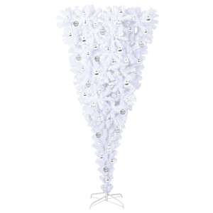 Umělý vánoční stromeček s stojanem Bílá 210 cm PVC a Ocel - obrázek 4