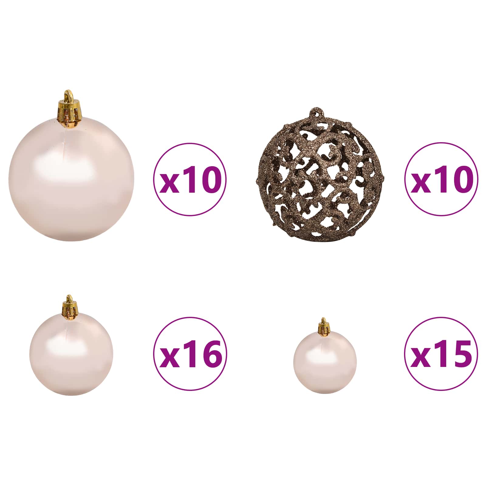 Sapin de Noël artificiel avec 300 LED Blanc 240 cm PVC et Acier – Image 8