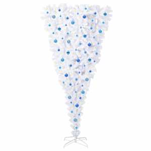 Umělý vánoční stromeček s stojanem Bílá 240 cm PVC a Ocel - obrázek 3
