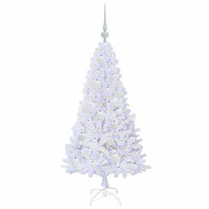 Umělý vánoční stromeček s stojanem Bílá 120 cm PVC a ocel - obrázek 3