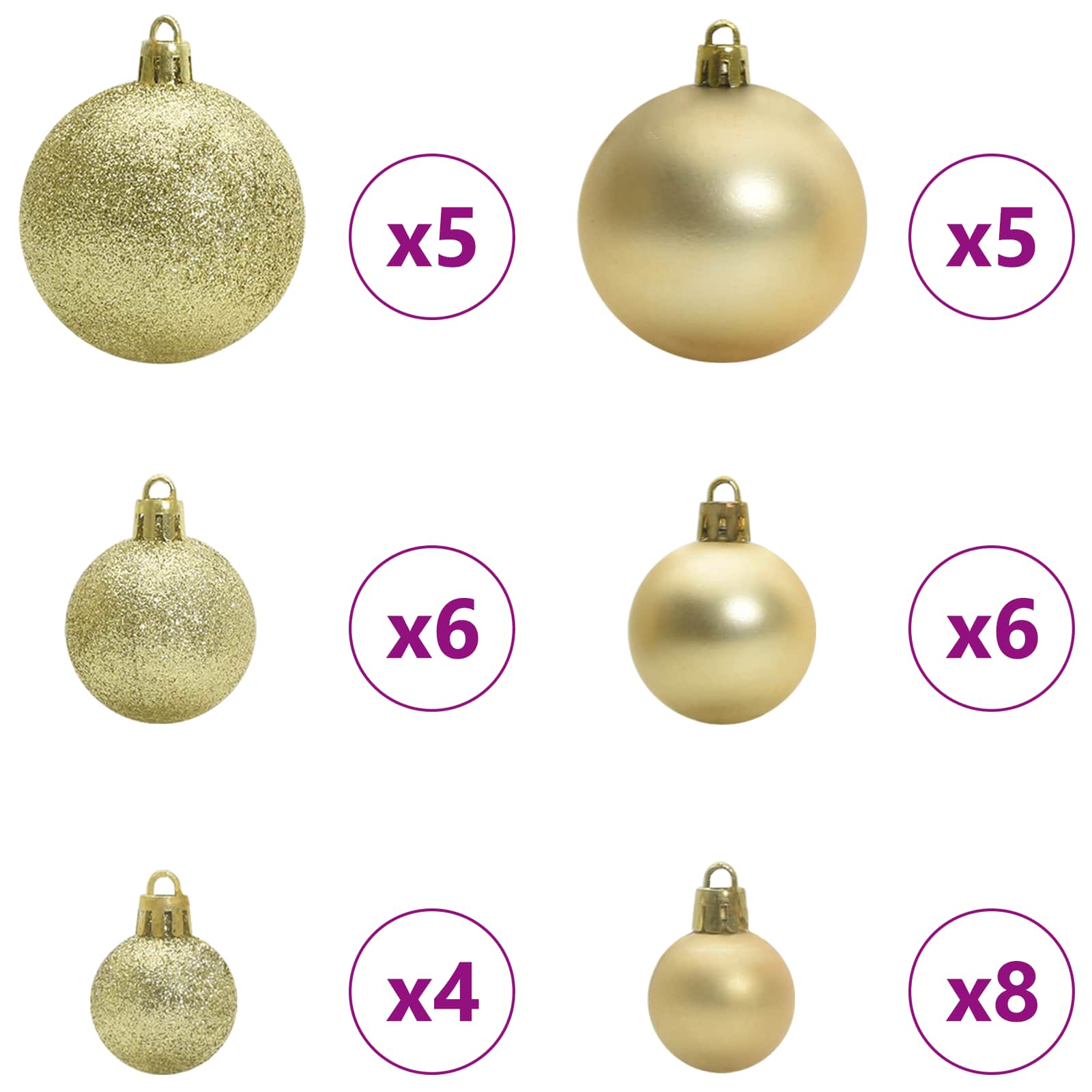 Sapin de Noël artificiel avec 150 LED Blanc 120 cm PVC et Acier – Image 7