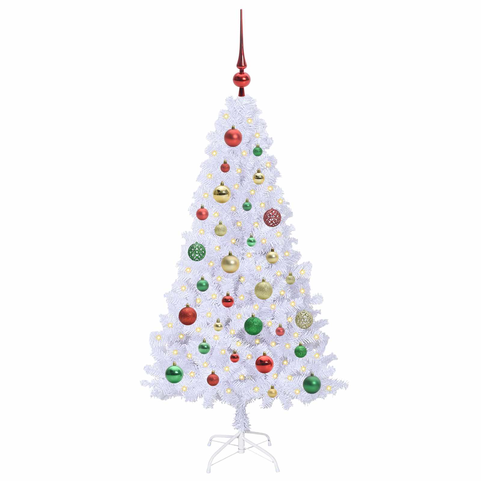 Thumbnail - vidaXL Künstlicher Weihnachtsbaum Weiß 120 cm PVC und Stahl