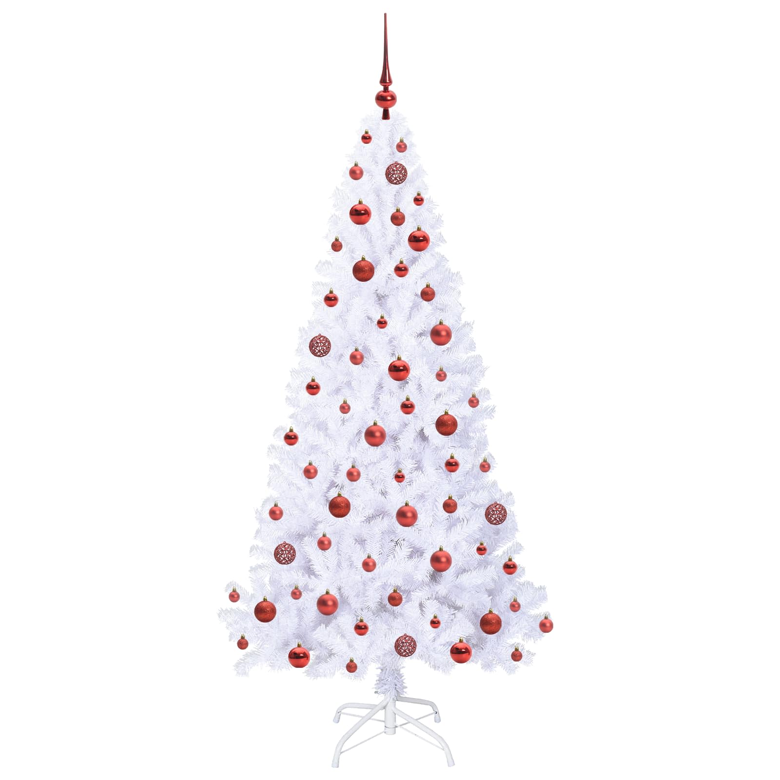 Sapin de Noël artificiel avec 300 LED Blanc 180 cm PVC et Acier – Image 4