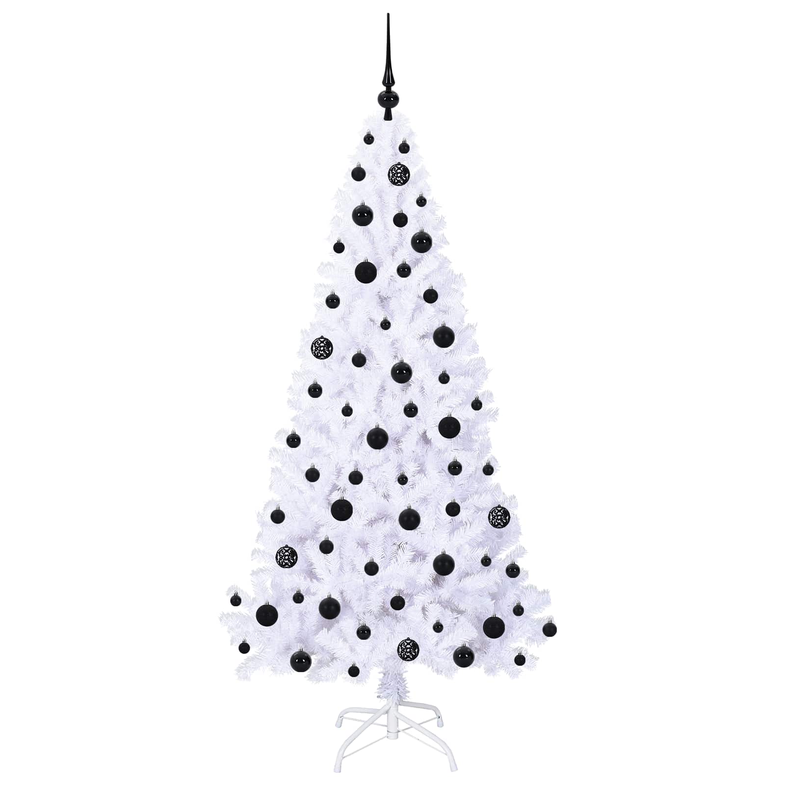 Sapin de Noël artificiel avec 300 LED Blanc 180 cm PVC et Acier – Image 4