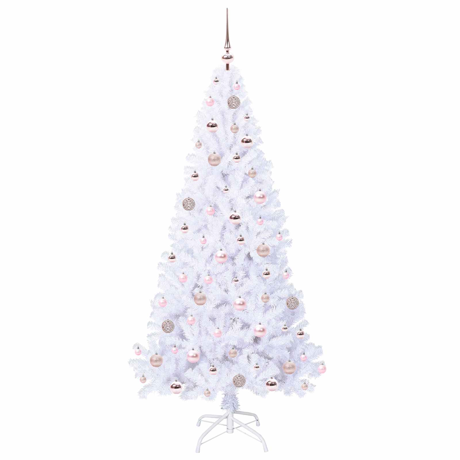 Sapin de Noël artificiel avec 300 LED Blanc 180 cm PVC et Acier – Image 4