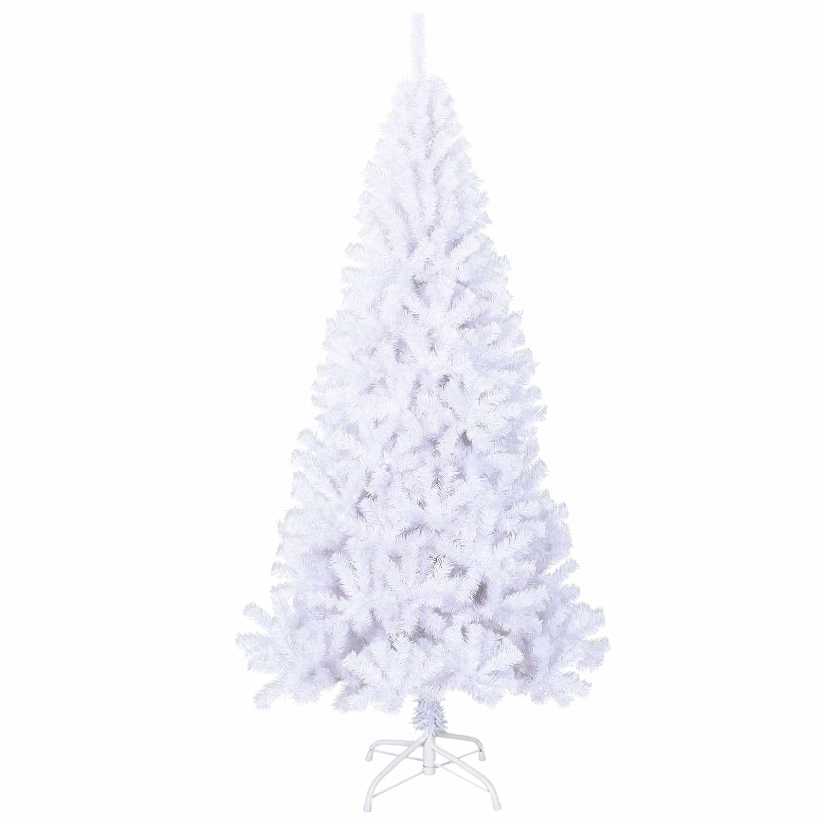 Sapin de Noël artificiel avec 300 LED Blanc 210 cm PVC et Acier – Image 6