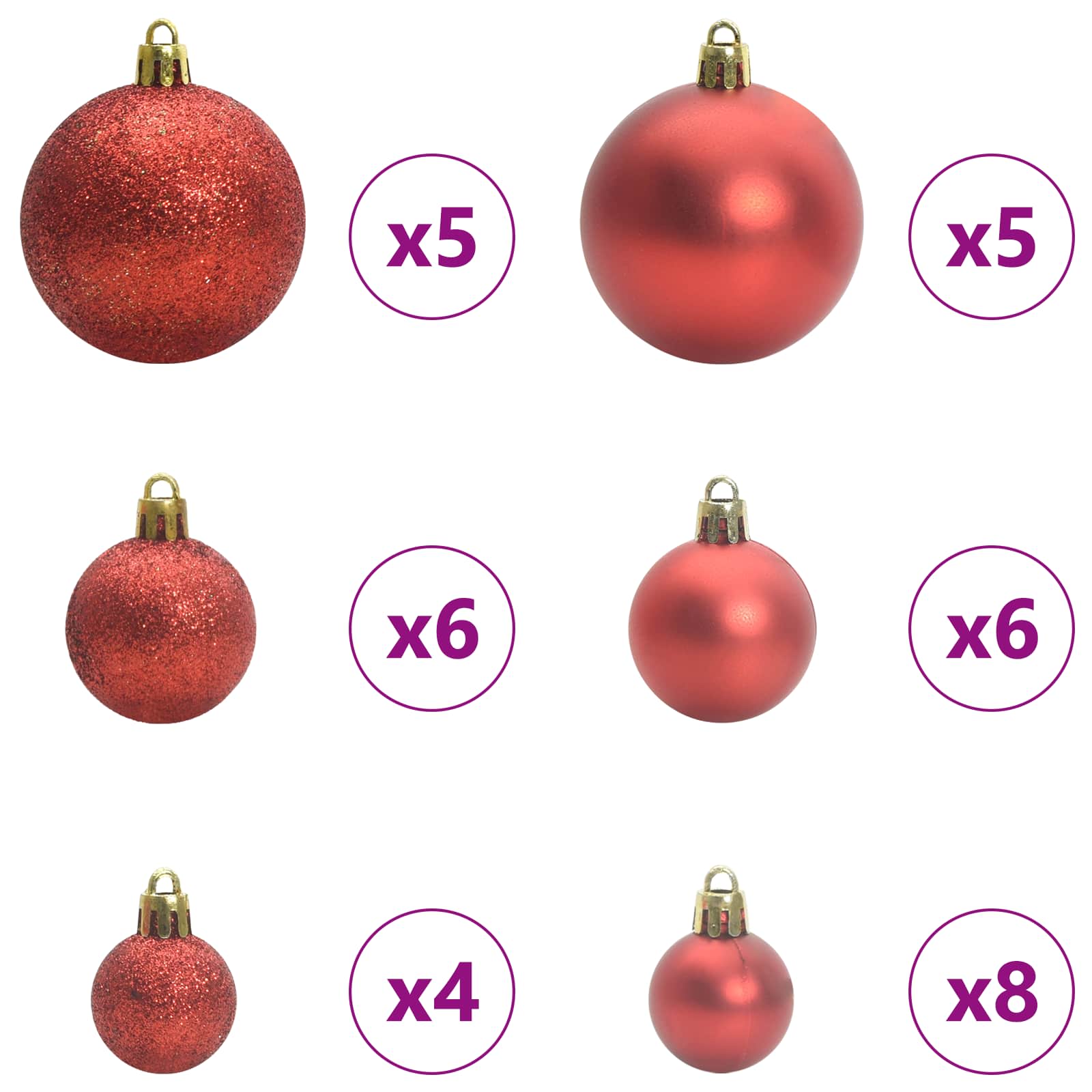 Sapin de Noël artificiel avec 150 LED Blanc 120 cm PVC et Acier – Image 7