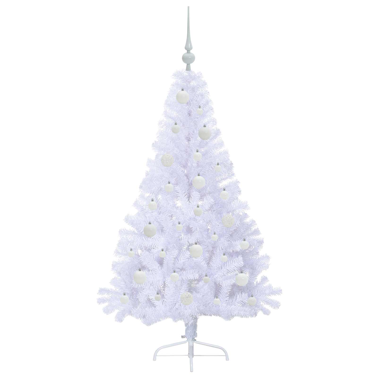 Sapin de Noël artificiel avec 150 LED Blanc 150 cm PVC et Acier – Image 4