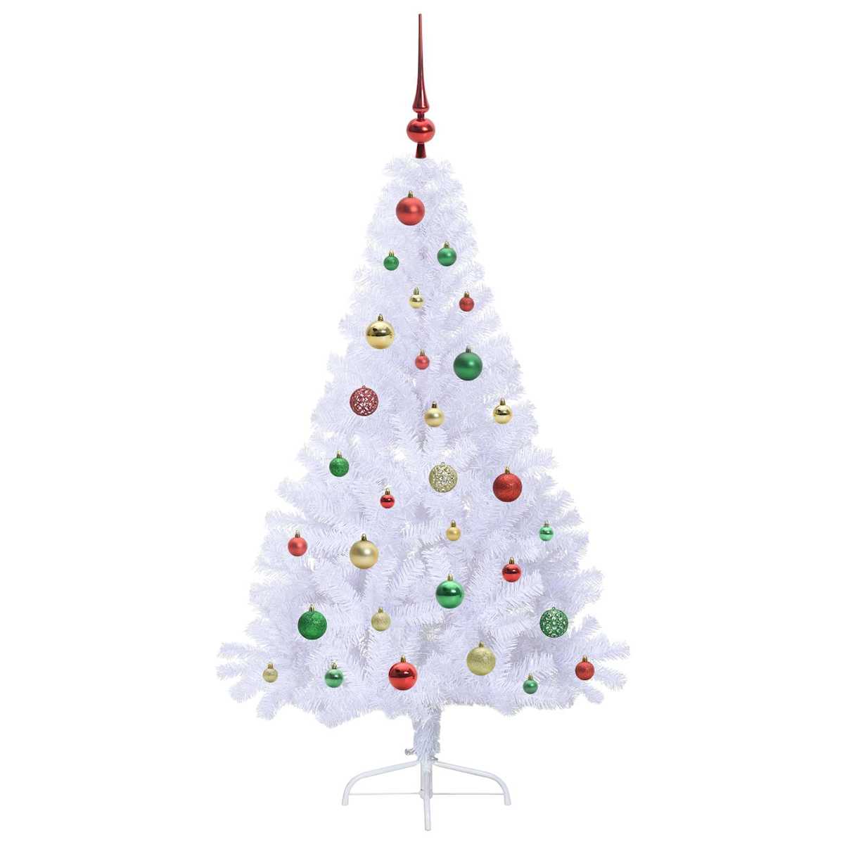 Kunstigt juletræ med 150 LED'er 150 cm PVC og Stål - Billede 5