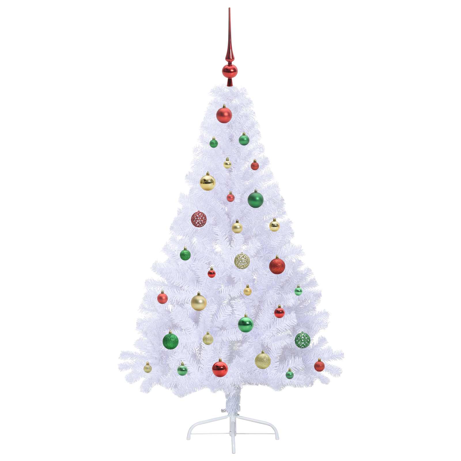 Sapin de Noël artificiel avec 150 LED Blanc 150 cm PVC et Acier – Image 5