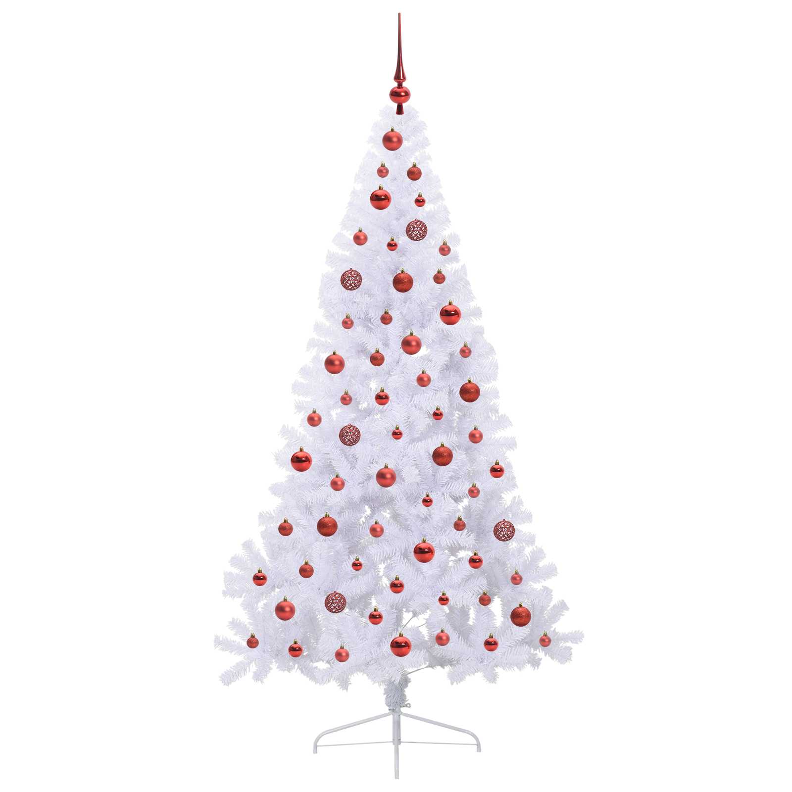 Sapin de Noël artificiel avec 300 LED Blanc 180 cm PVC et Acier – Image 4