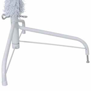 Umělý vánoční stromeček s stojanem Bílá 180 cm PVC a ocel - obrázek 13