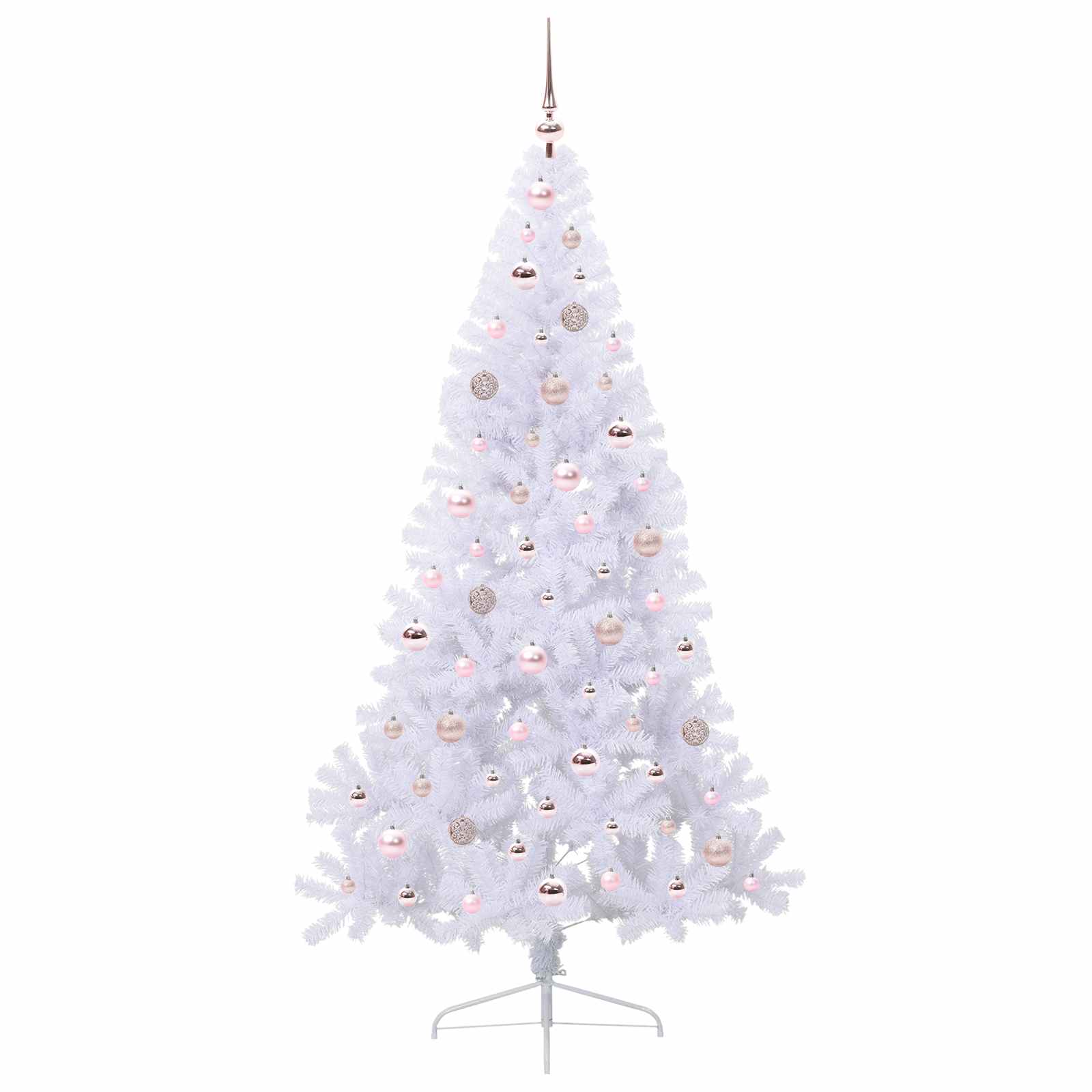 Sapin de Noël artificiel avec 300 LED Blanc 180 cm PVC et Acier – Image 4