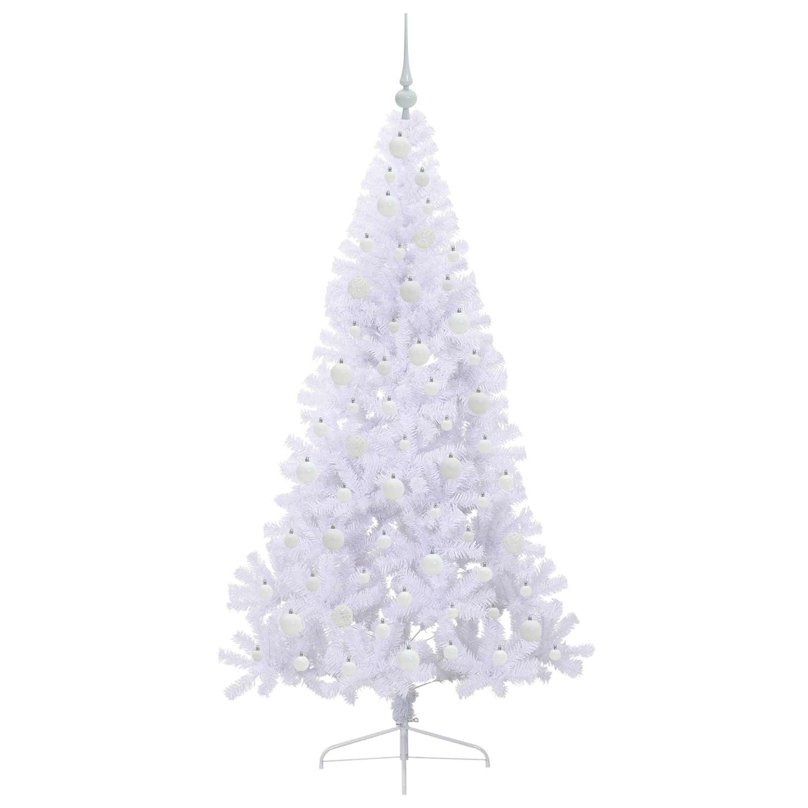 Sapin de Noël artificiel avec 300 LED Blanc 180 cm PVC et Acier – Image 4