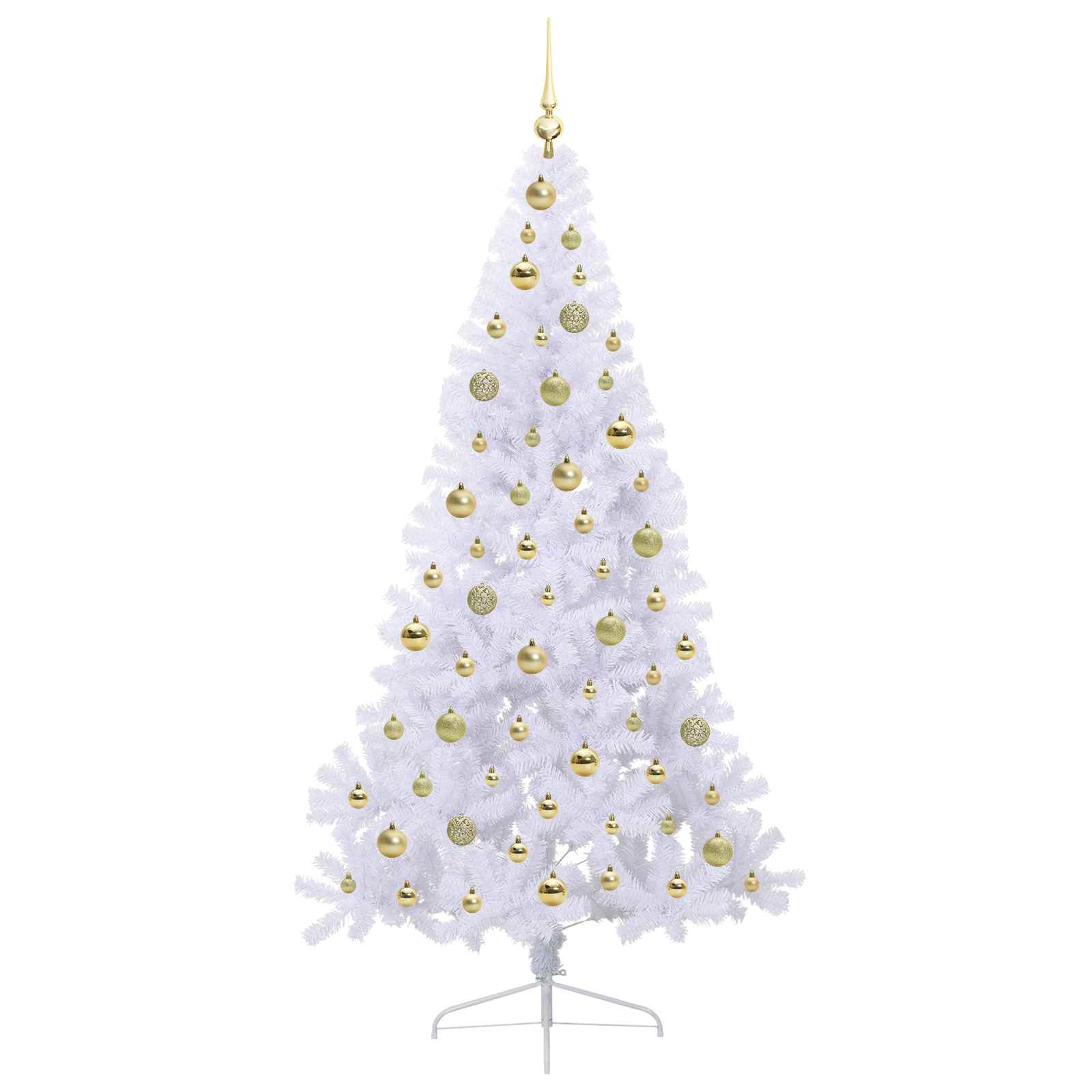 Sapin de Noël artificiel avec 300 LED Blanc 180 cm PVC et Acier – Image 4