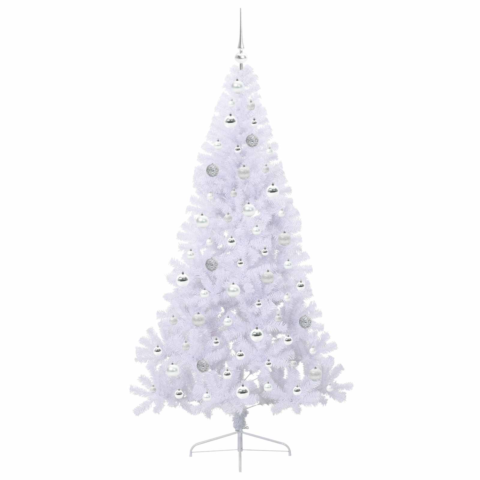 Sapin de Noël artificiel avec 300 LED Blanc 180 cm PVC et Acier – Image 4