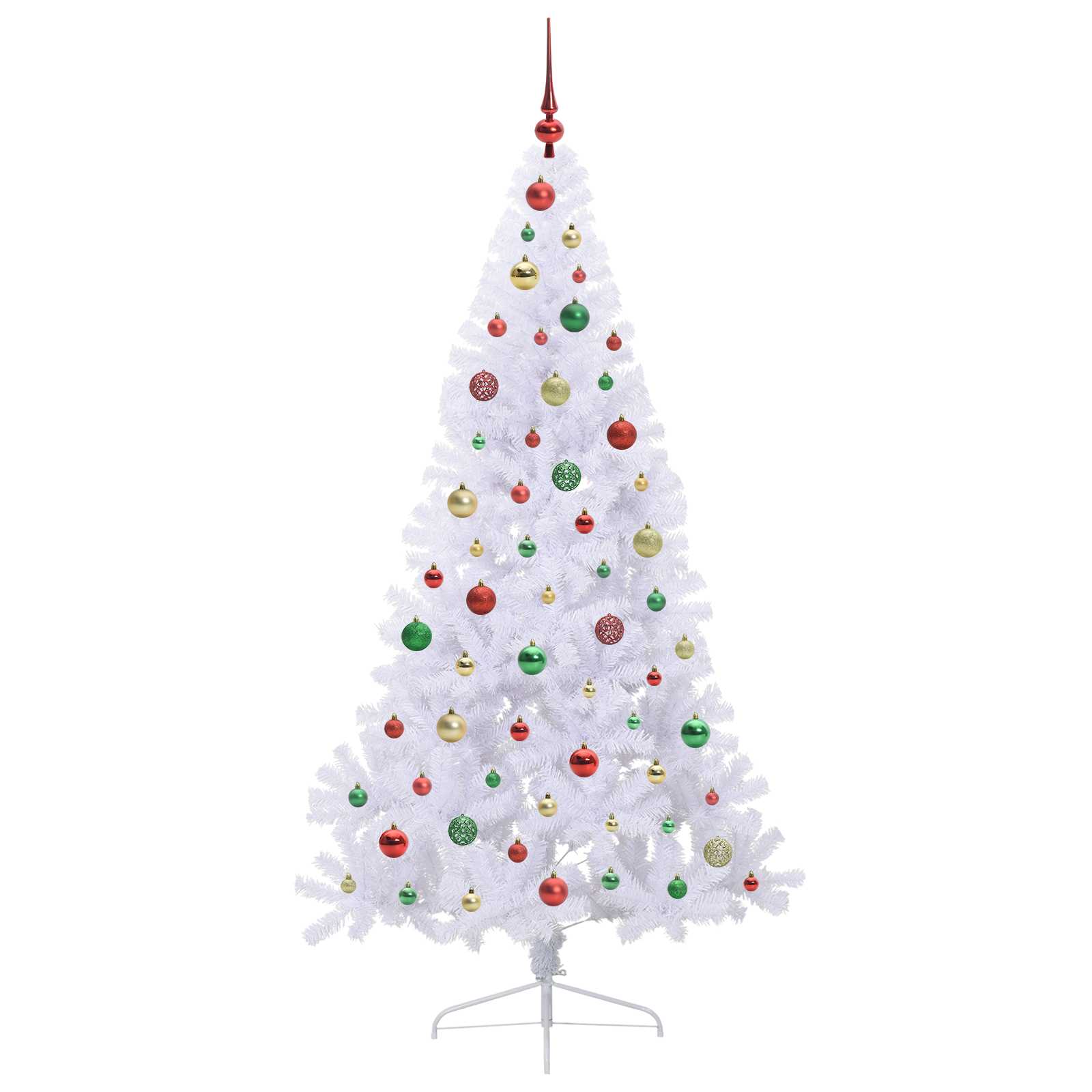 Sapin de Noël artificiel avec 300 LED Blanc 180 cm PVC et Acier – Image 5