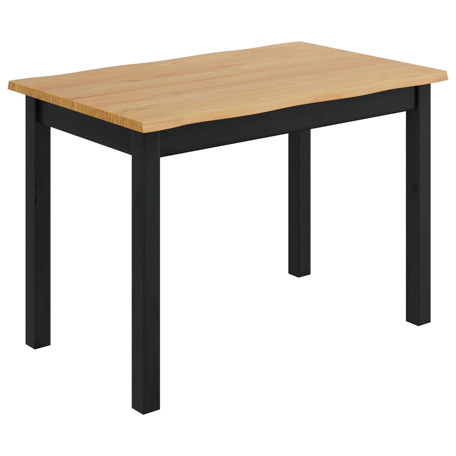 Eettafel EKAI Zwart 112 x 70 x 76,5 cm Massief grenenhout image 2