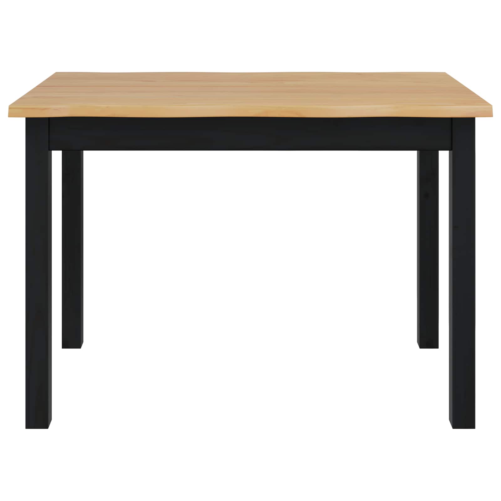 Eettafel EKAI Zwart 112 x 70 x 76,5 cm Massief grenenhout image 4