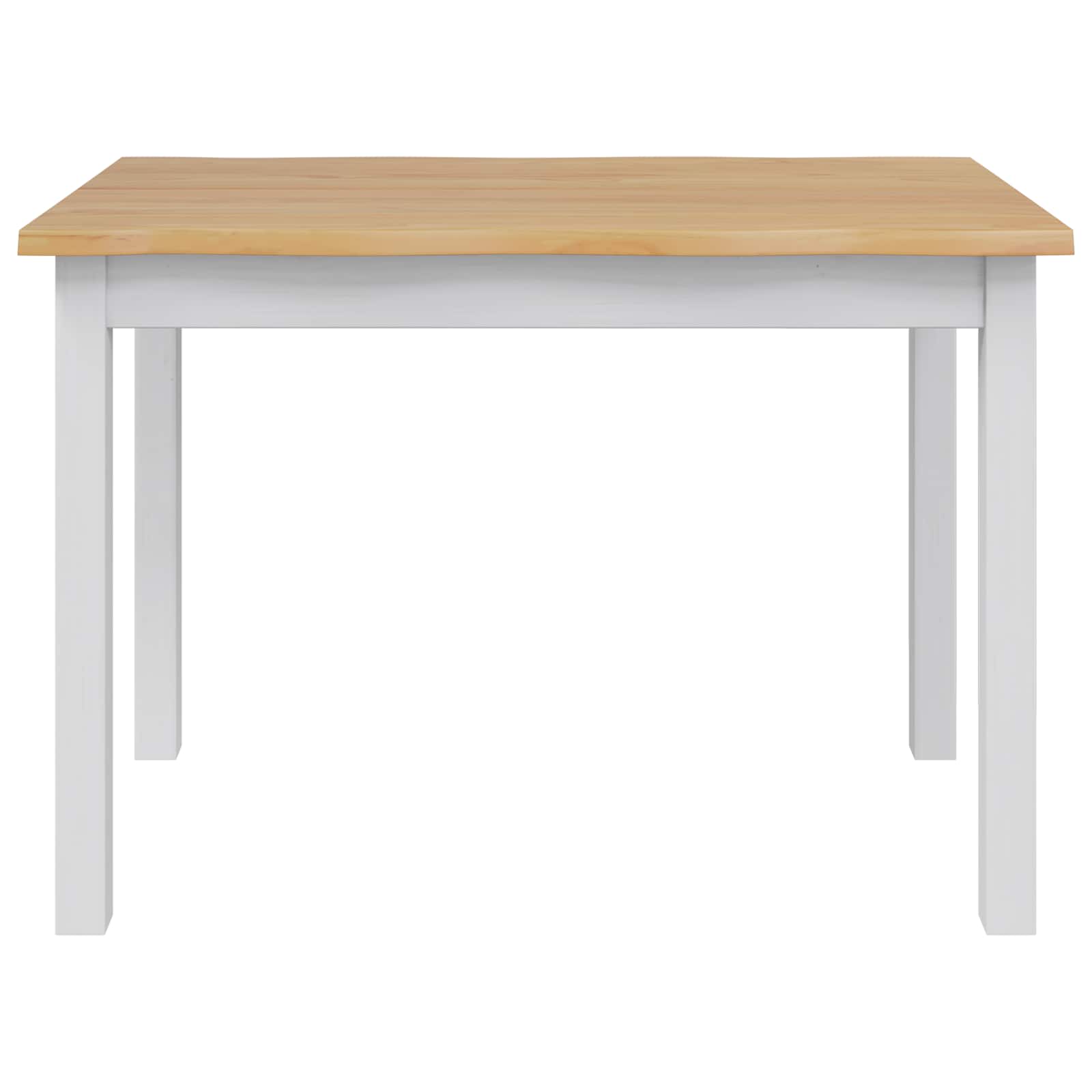 Eettafel EKAI Wit 112 x 70 x 76,5 cm Massief grenenhout image 4