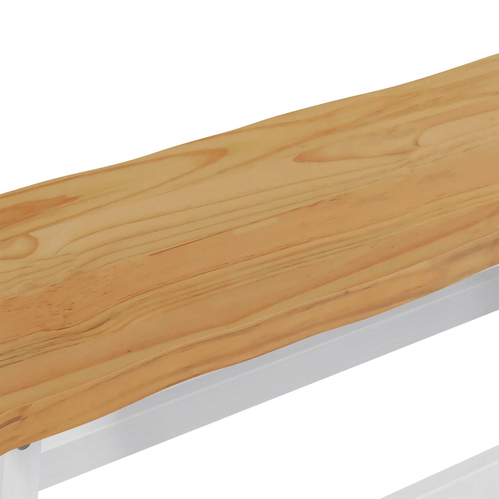 Eetbank EKAI Wit 91,5 x 29 x 45,5 cm Massief grenenhout image 7