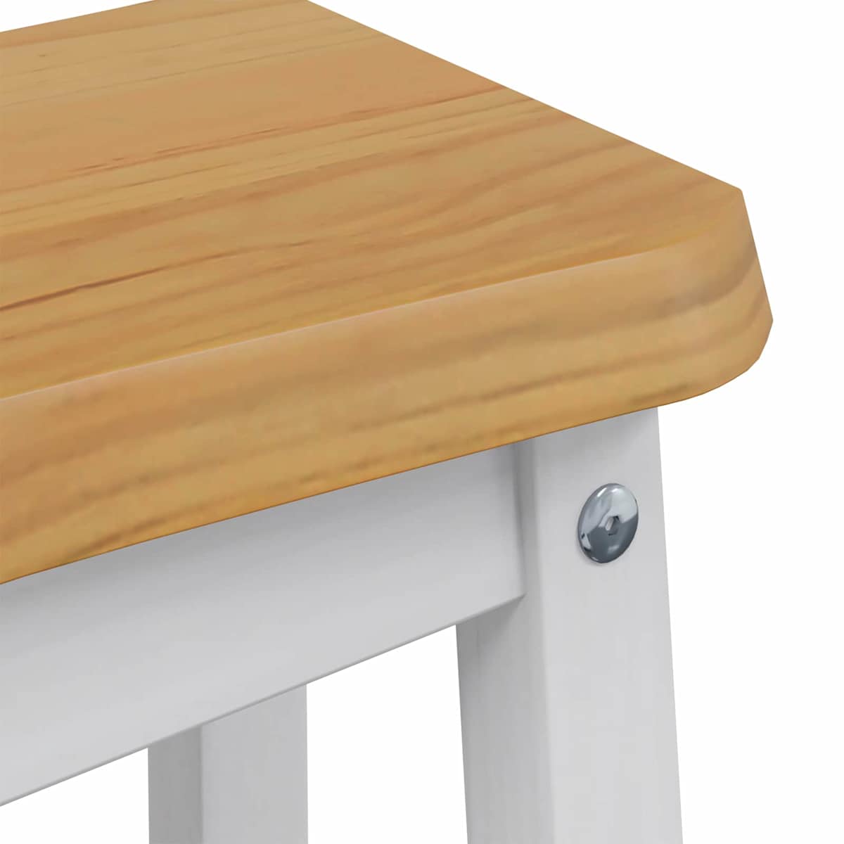 Barbænk EKAI 2 stk. 40 x 29 x 45,5 cm Massivt fyrretræ - Billede 7