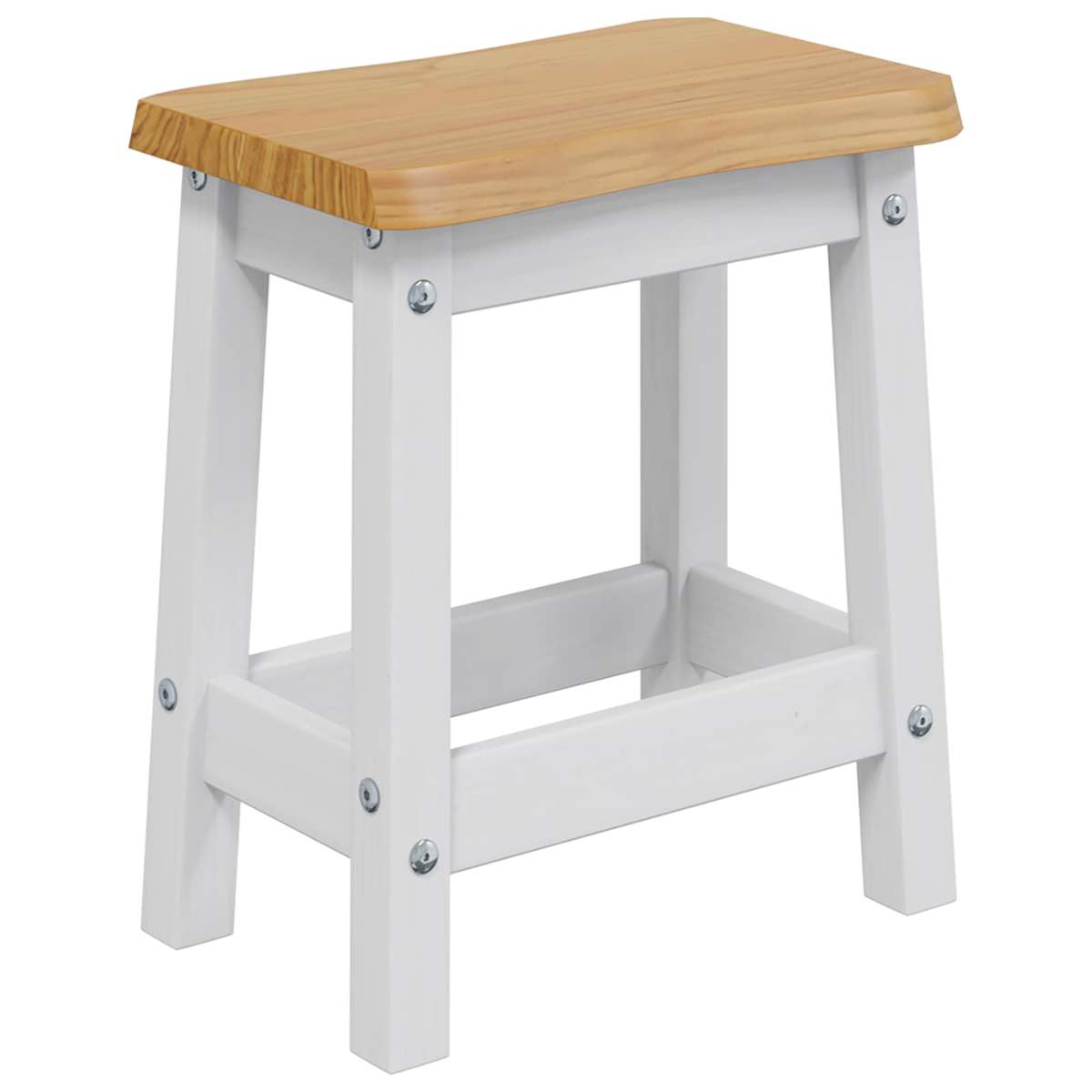 Barbænk EKAI 2 stk. 40 x 29 x 45,5 cm Massivt fyrretræ - Billede 3