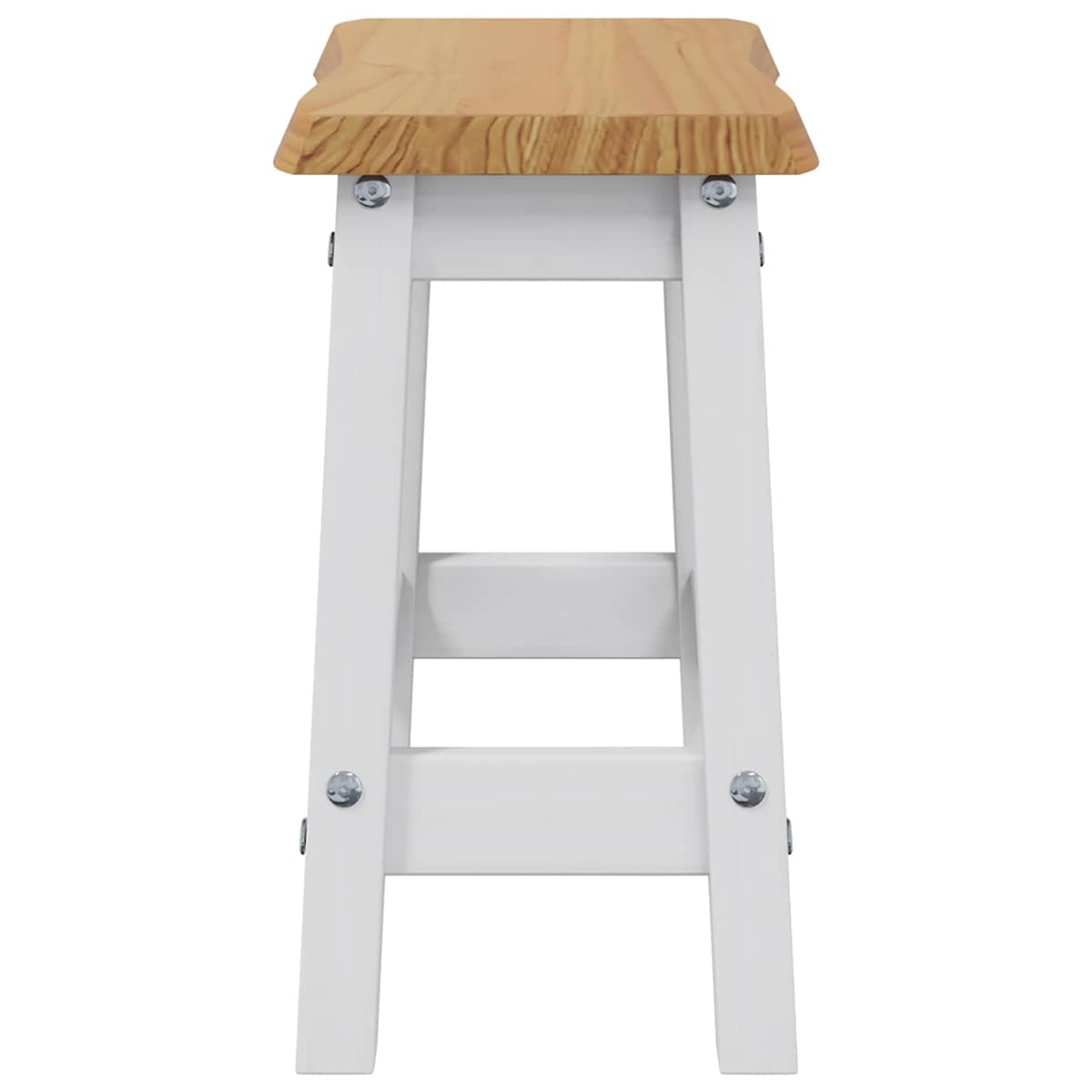 Barbænk EKAI 2 stk. 40 x 29 x 45,5 cm Massivt fyrretræ - Billede 5