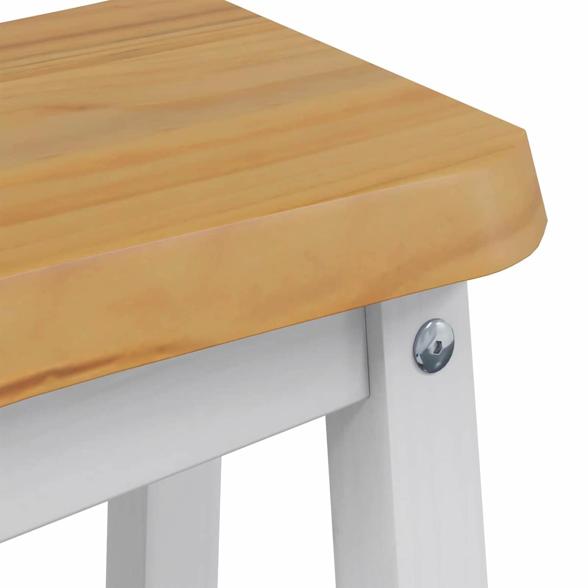Høj Barstol EKAI 2 stk. 40 x 29 x 63 cm Massivt fyrretræ - Billede 7
