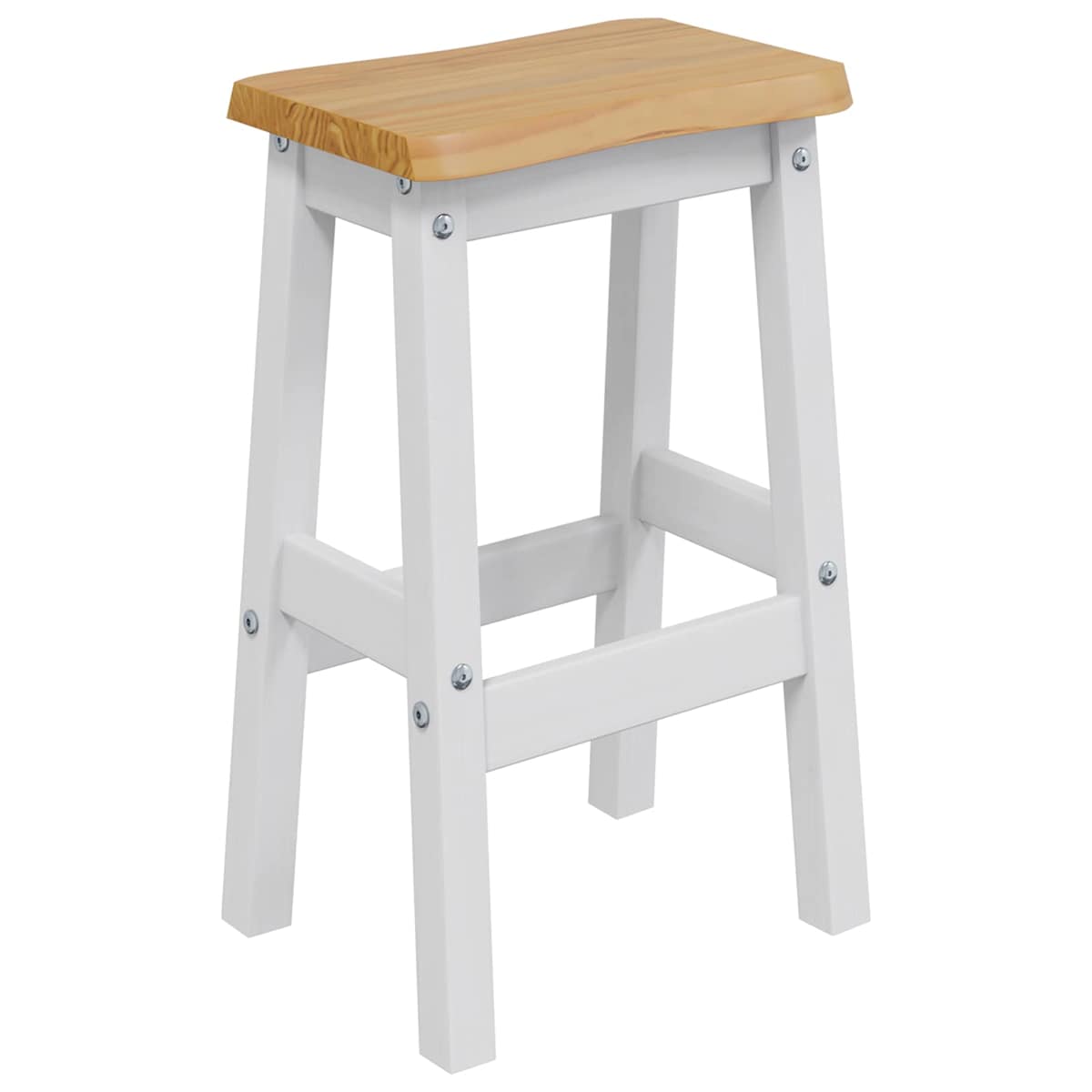Høj Barstol EKAI 2 stk. 40 x 29 x 63 cm Massivt fyrretræ - Billede 3