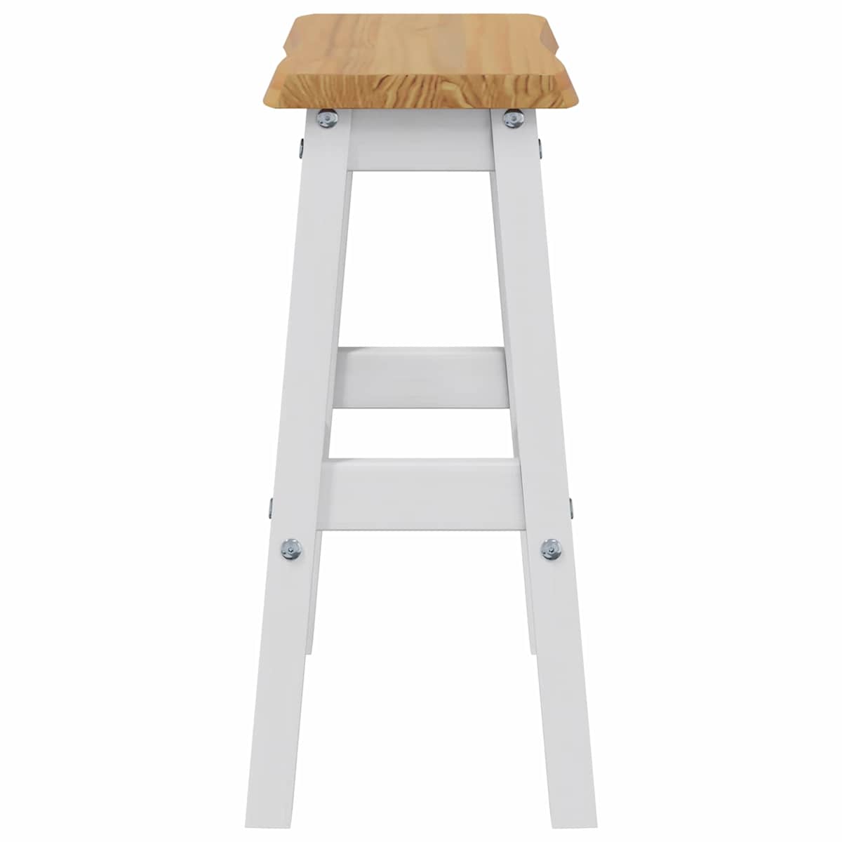 Høj Barstol EKAI 2 stk. 40 x 29 x 63 cm Massivt fyrretræ - Billede 5