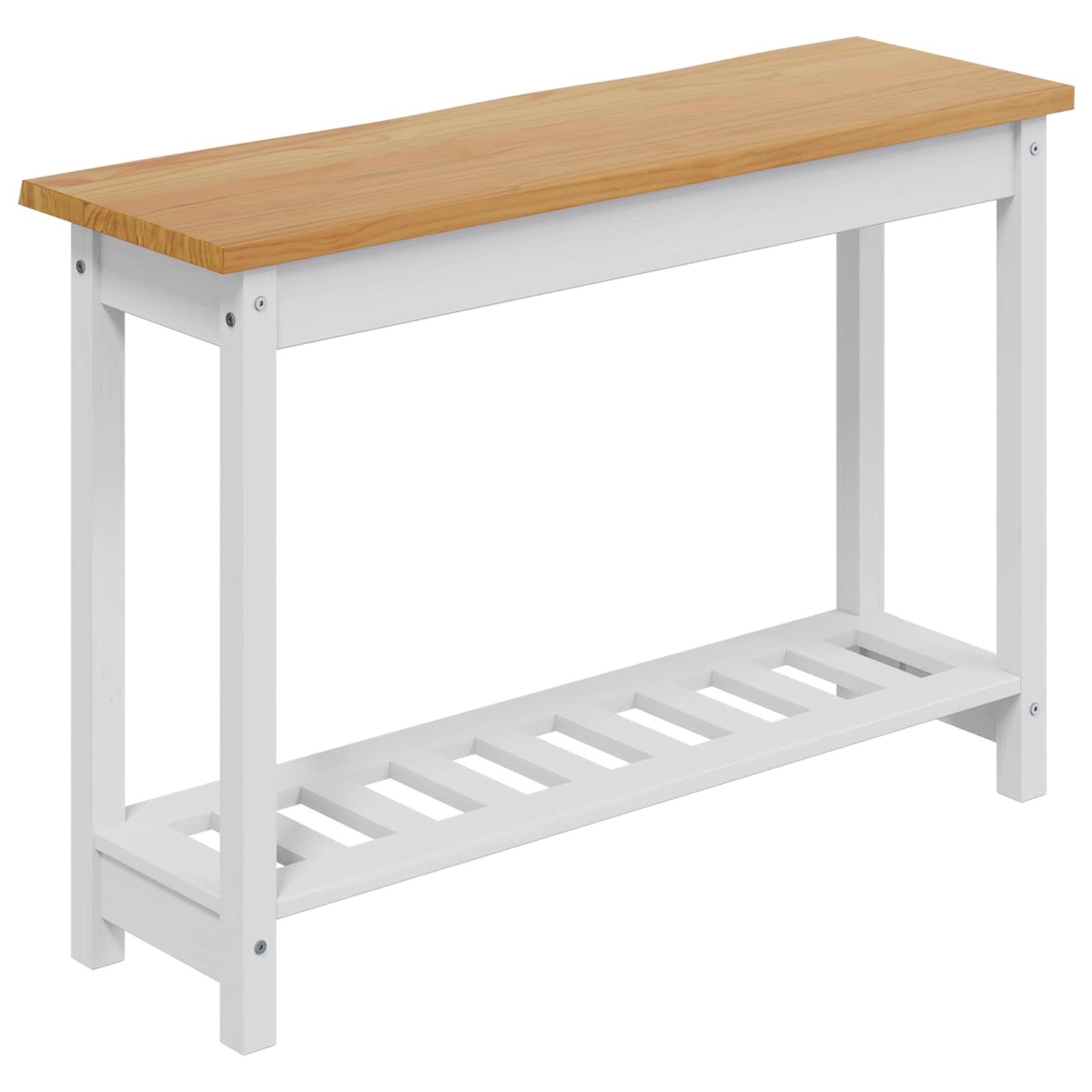Wandtafel EKAI Wit 112 x 35 x 76 cm Massief grenenhout image 6