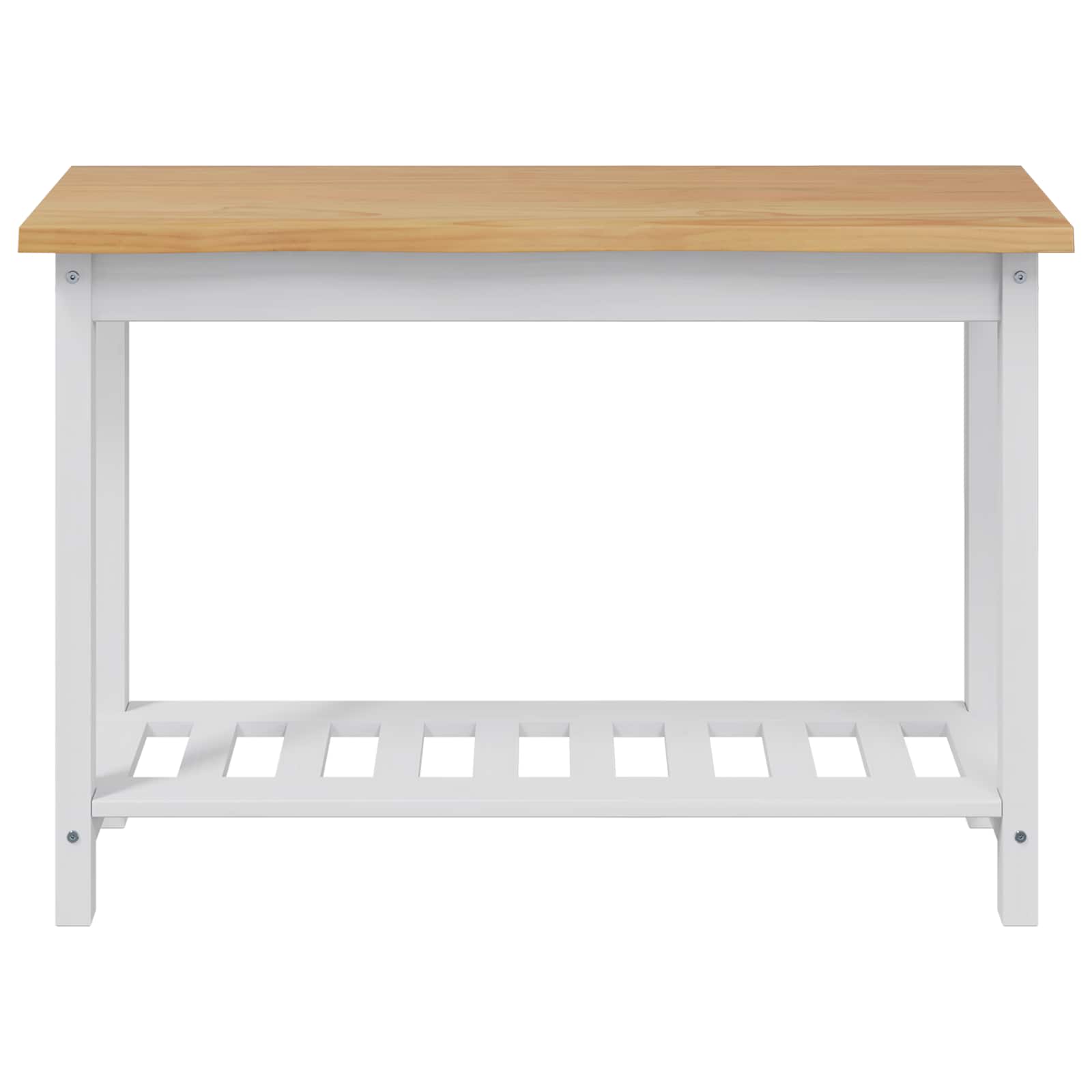 Wandtafel EKAI Wit 112 x 35 x 76 cm Massief grenenhout image 4