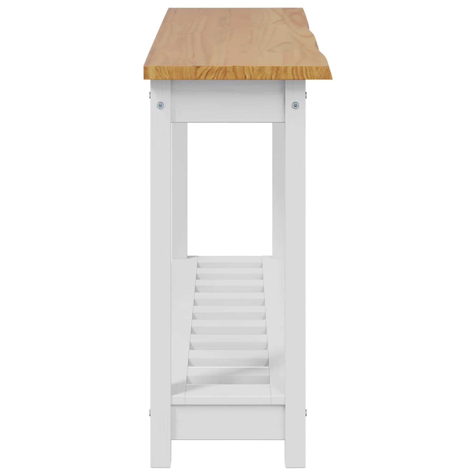Wandtafel EKAI Wit 112 x 35 x 76 cm Massief grenenhout image 5