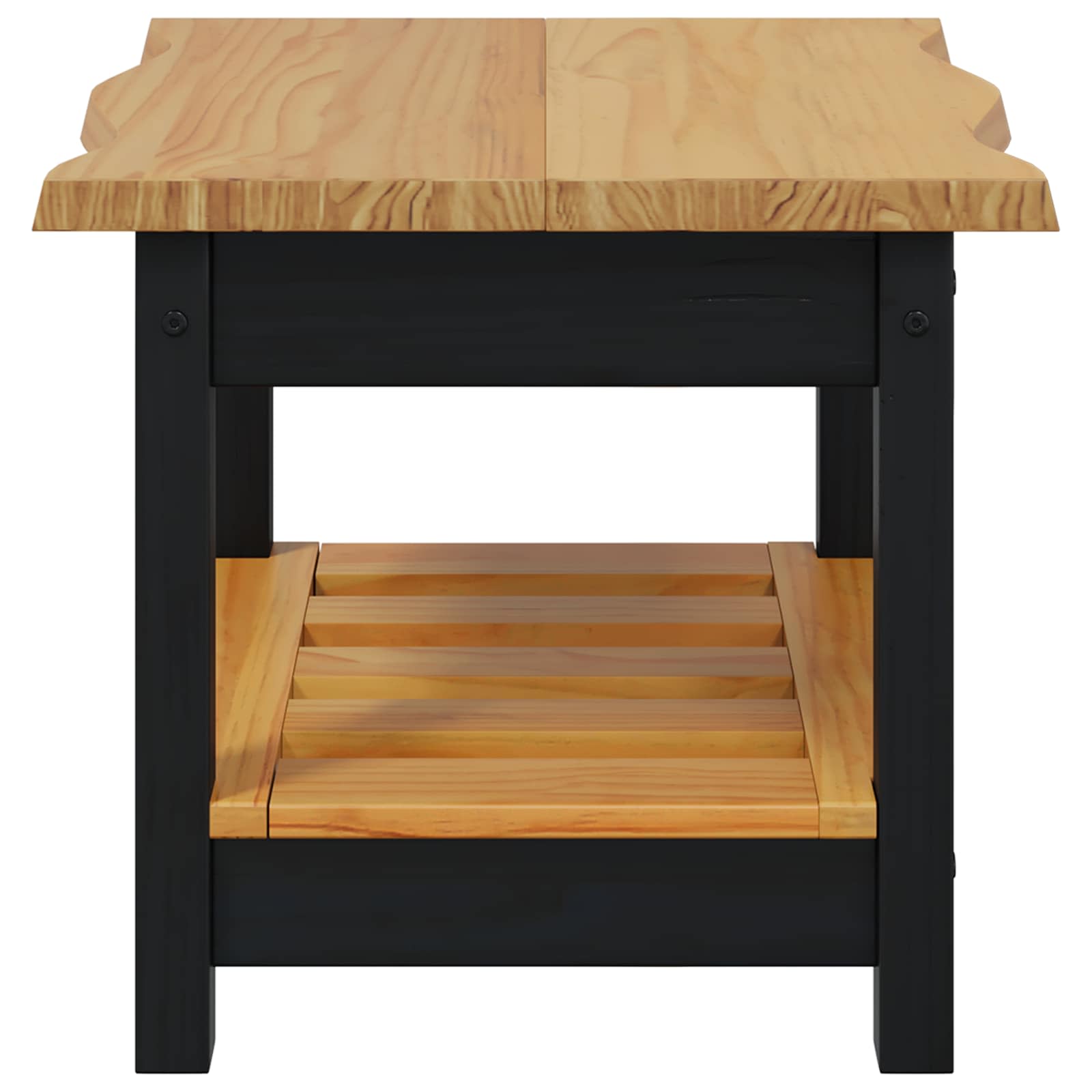 Bijzettafel EKAI Zwart 50 x 50 x 45,5 cm Massief grenenhout image 5