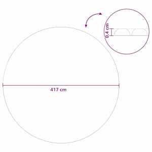 Solární kryt bazénu těžké kvality Ø 417 cm 200 μm Kulatý PE - obrázek 8