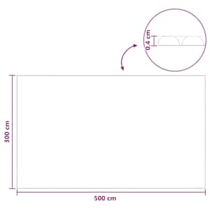 Solární kryt bazénu těžké kvality 500 x 300 cm 200 μm Čtvercový - obrázek 8