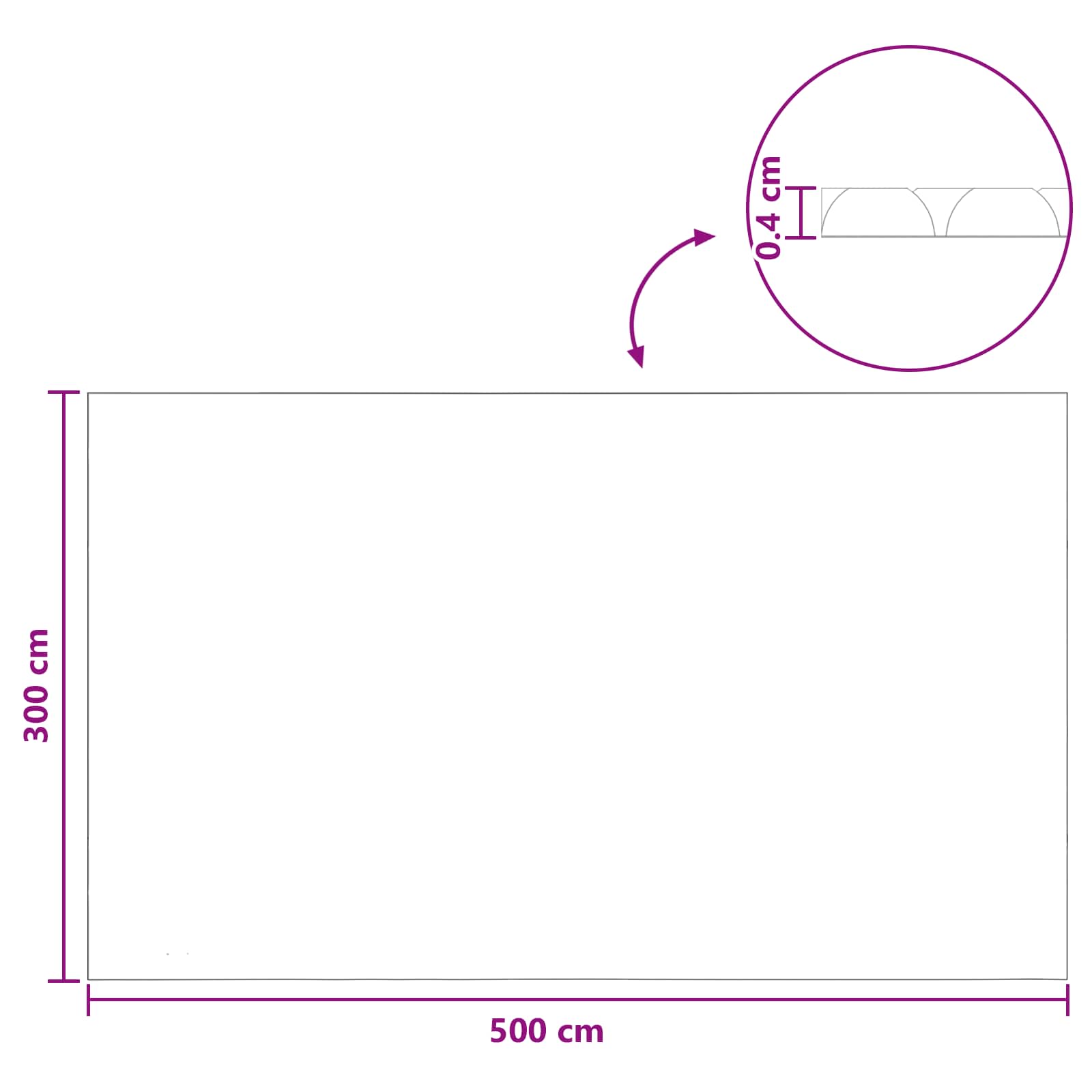 Zwembadbedekking Extra Zwaar Zwart 500 × 300 cm PE image 7