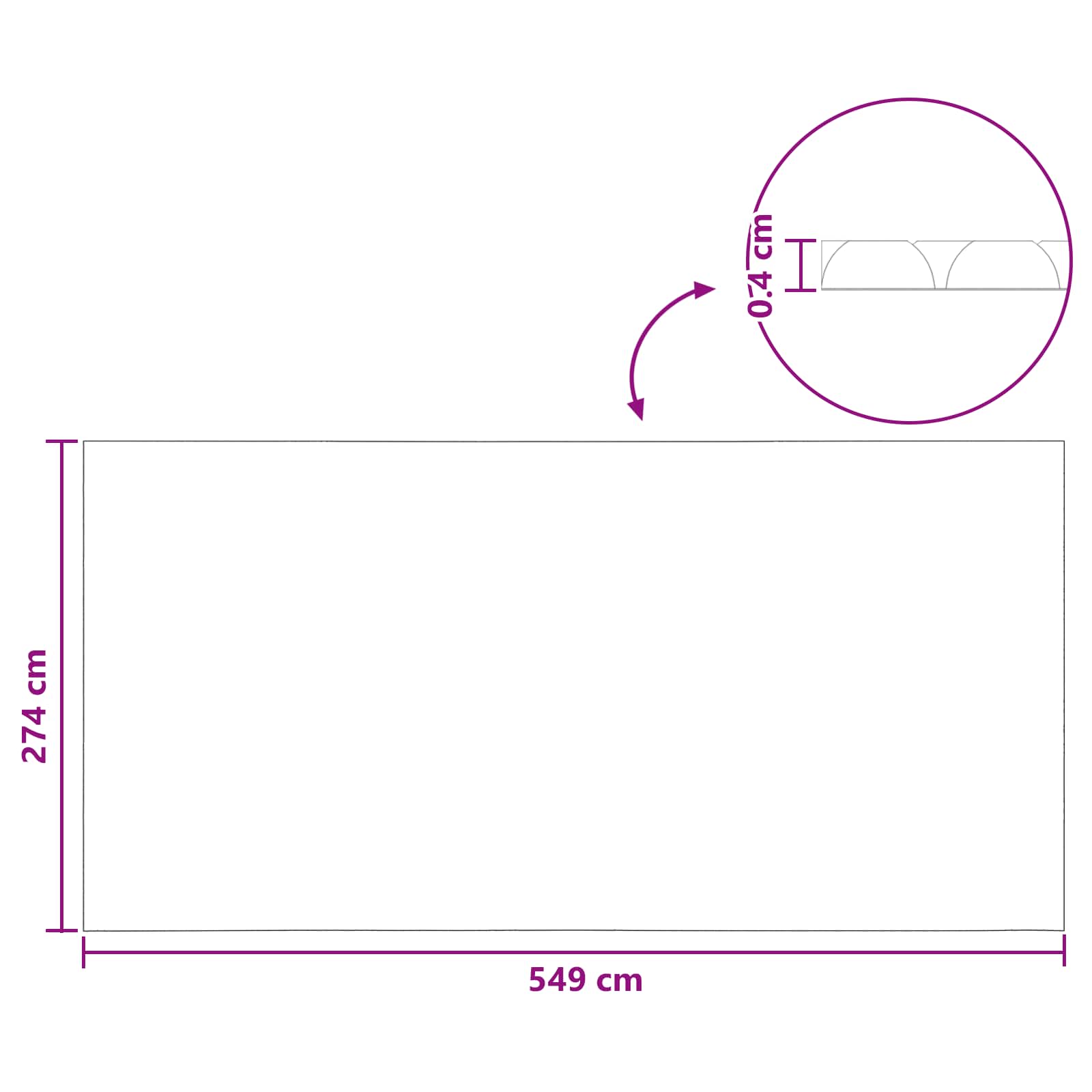 Zwembadbedekking Extra Zwaar Blauw 549 x 274 cm PE image 7
