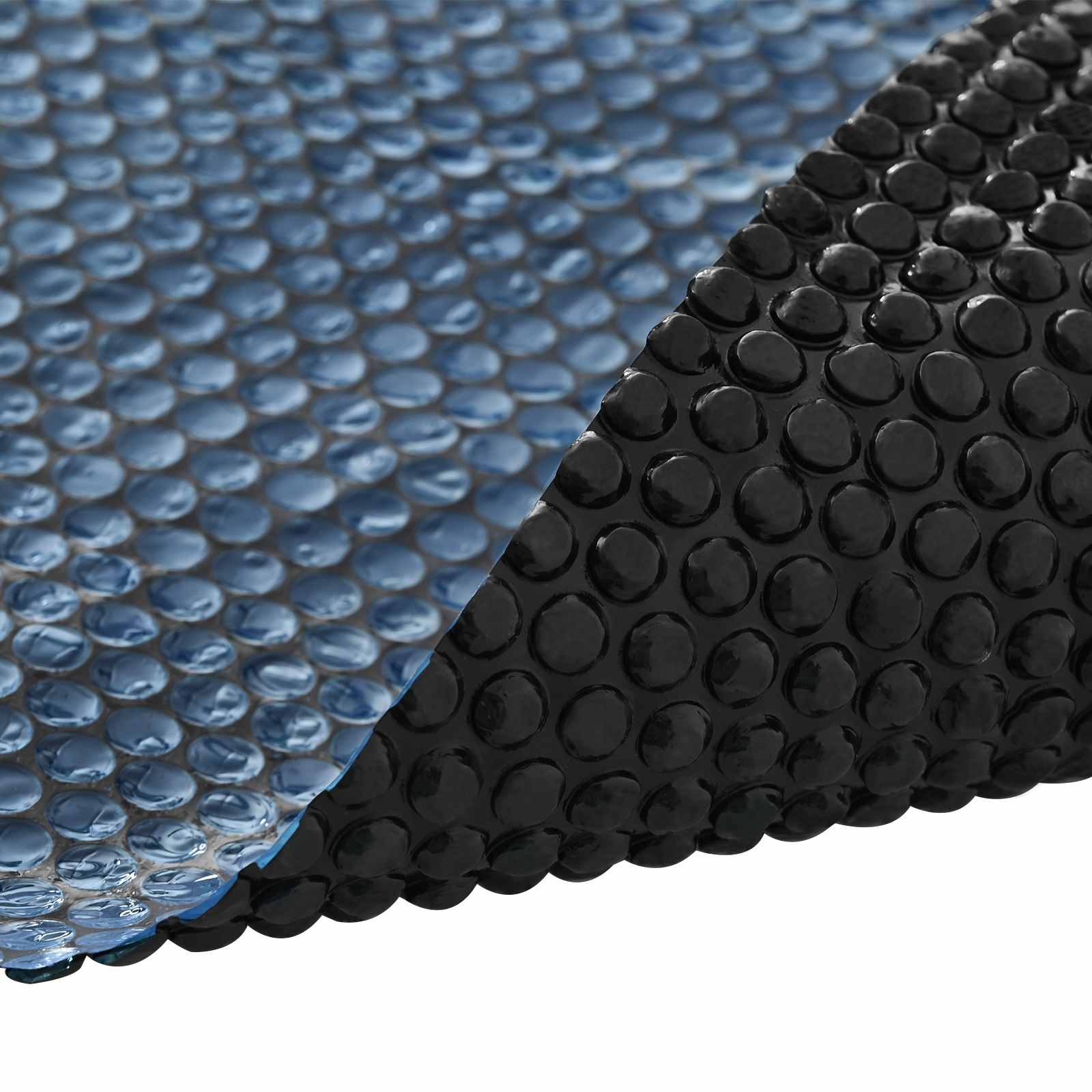 Zwembadbedekking Extra Zwaar Zwart en Blauw 210 cm PE image 5